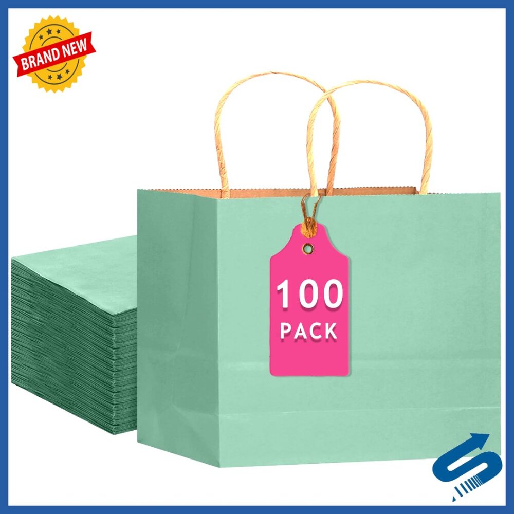 Large Kraft Gift Bags Bulk Pack Eco-Friendly Sturdy Paper Party Supplies